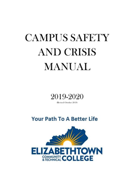 Campus Safety and Crisis Manual