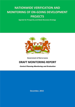 Nationwide Verification and Monitoring of On-Going Development Projects