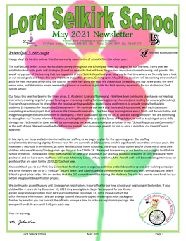 May Newsletter