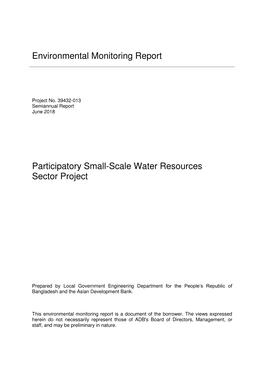 39432-013: Participatory Small-Scale Water Resources Sector Project