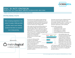 D2C Is Not Enough: How Pay TV Can Help Drive SVOD/AVOD Success | Page 1