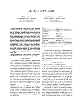 A Low-Power Coap for Contiki