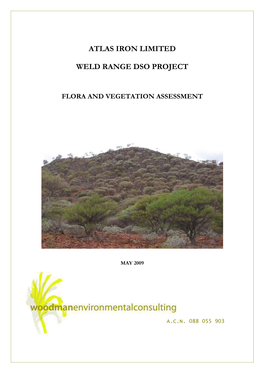 Atlas Iron Limited Weld Range DSO Project Flora and Vegetation Assessment