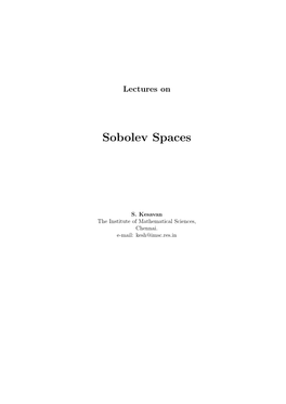 Sobolev Spaces