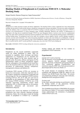 A Molecular Docking Study