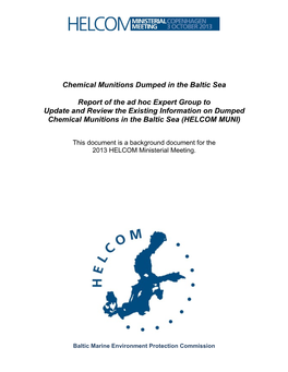 Chemical Munitions Dumped in the Baltic Sea