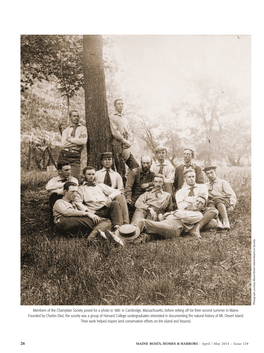 Members of the Champlain Society Posed for a Photo in 1881 in Cambridge, Massachusetts, Before Setting Off for Their Second Summer in Maine