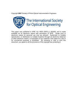Optical Lithography … 40 Years and Holding