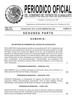Pronóstico De Ingresos Y Presupuesto De Egresos, Para El Ejercicio Fiscal 2021 Del Municipio De Moroleón, Guanajuato