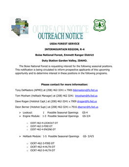 Usda Forest Service Intermountain Region, R-4