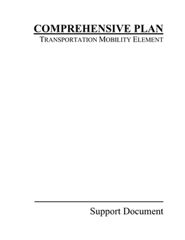 Comprehensive Plan Transportation Mobility Element