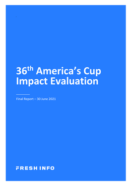 36 America's Cup Impact Evaluation