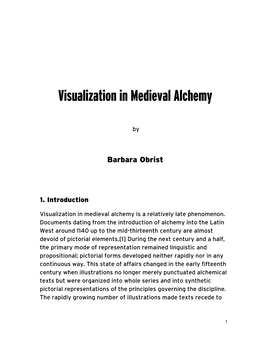 Visualization in Medieval Alchemy