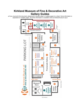 Kirkland Museum of Fine & Decorative Art Gallery Guides