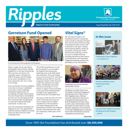 Ripples – Fall 2015