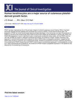 Derived Growth Factor