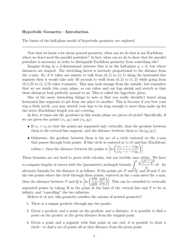 Hyperbolic Geometry—Introduction the Basics of the Half-Plane Model