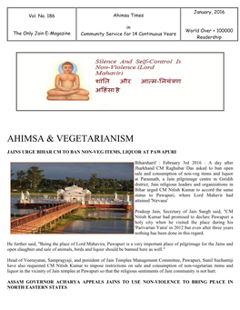 Ahimsa & Vegetarianism