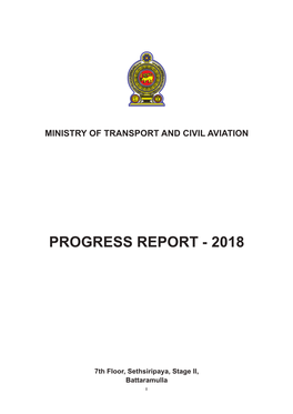 Progress Report - 2018