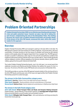 Problem Oriented Partnerships