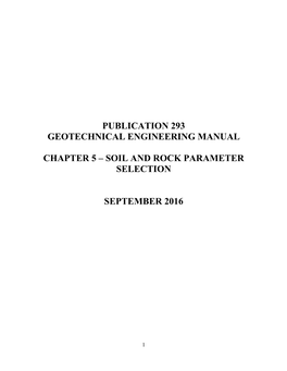 Publication 293 Geotechnical Engineering Manual Chapter 5