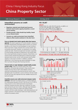 China Property Sector Refer to Important Disclosures at the End of This Report DBS Group Research