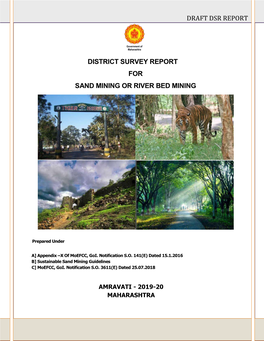 District Survey Report for Sand Mining Or River Bed Mining