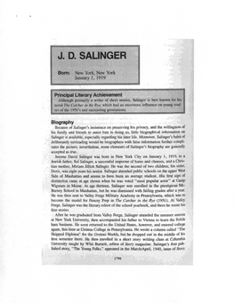 J.D. Salinger