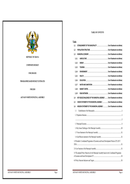 Asunafo North Municipal Assembly 1.4 Key Issues/Challenges of the Municipal Assembly