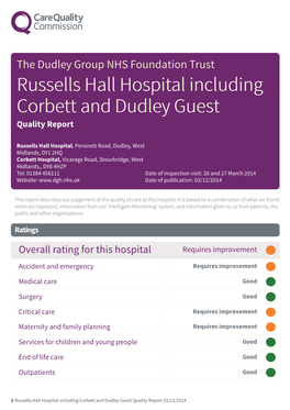 Corbett Hospital Scheduled Report