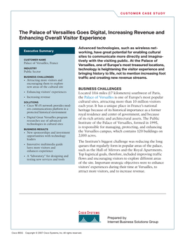 The Palace of Versailles Goes Digital, Increasing Revenue and Enhancing Overall Visitor Experience