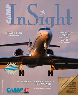 Big Names in Small Aircraft Then and Now Have a Plan Spotlight on the Citation X Market