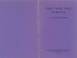 Early Music Hall in Bristol