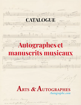 Autographeset Manuscrits Musicaux