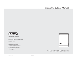 Viking Use & Care Manual
