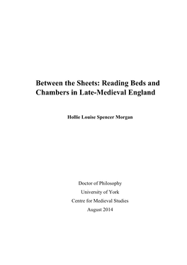 Reading Beds and Chambers in Late-Medieval England
