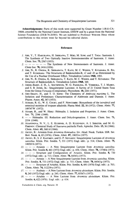 The Biogenesis and Chemistry of Sesquiterpene Lactones 321