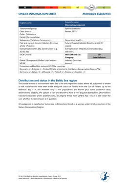 HELCOM Species Information Sheet