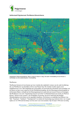 Infobestand Pelgrimsroute Warfhuizen Kloosterburen