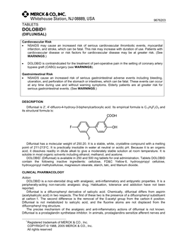 Dolobid® (Diflunisal)