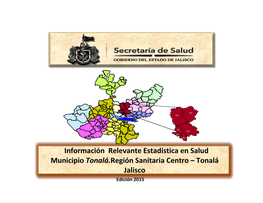 Información Relevante Estadística En Salud Municipio Tonalá.Región