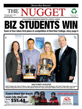 Team of Four Takes First Place in Competition at Red Deer College, Story Page 5