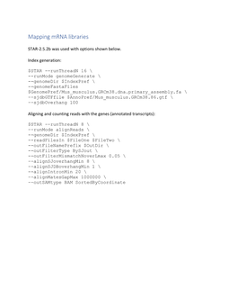 Mapping Mrna Libraries