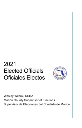 2021 Elected Officials Oficiales Electos
