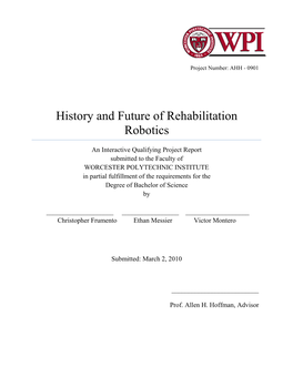 History and Future of Rehabilitation Robotics