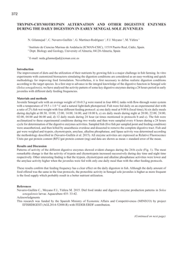 372 Trypsin-Chymotrypsin Alternation and Other