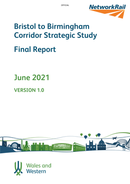 Bristol to Birmingham Corridor Strategic Study Final Report