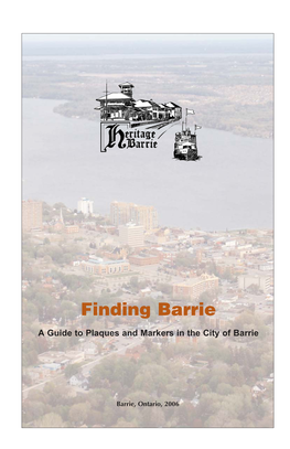 Plaques and Markers in the City of Barrie