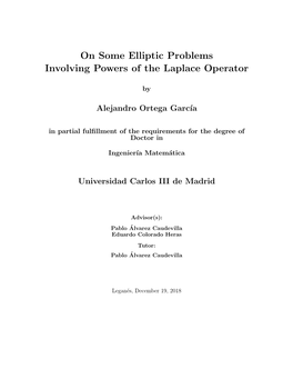 On Some Elliptic Problems Involving Powers of the Laplace Operator