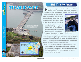 High Tide for Power